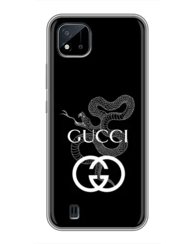 Чехол для Realme C11 (2021) / C20 с картинкой «Gucci — серебряная змея» Чехол для Realme C11 (2021) / C20 с картинкой «Gucci — серебряная змея»