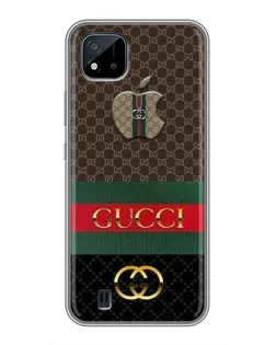 Чехол для Realme C11 (2021) / C20 с картинкой «Gucci — брендированный десерт»