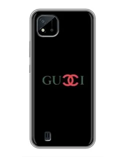 Чехол для Realme C11 (2021) / C20 с картинкой «Gucci — красный градиент»