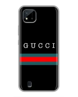 Чехол для Realme C11 (2021) / C20 с картинкой «Gucci — красный пояс»