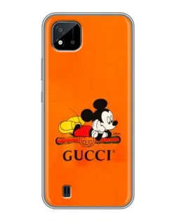 Чохол для Realme C11 (2021) / C20 з картинкою «Міккі Маус Gucci — помаранч»