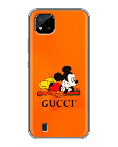 Чехол для Realme C11 (2021) / C20 с картинкой «Микки Маус Gucci — оранж» Чехол для Realme C11 (2021) / C20 с картинкой «Микки Маус Gucci — оранж»