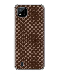 Чохол для Realme C11 (2021) / C20 з картинкою «Gucci — шоколадна сітка»