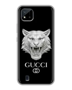 Чохол для Realme C11 (2021) / C20 з картинкою «Gucci — срібний лев»