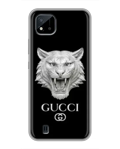 Чехол для Realme C11 (2021) / C20 с картинкой «Gucci — серебряный лев» Чехол для Realme C11 (2021) / C20 с картинкой «Gucci — серебряный лев»