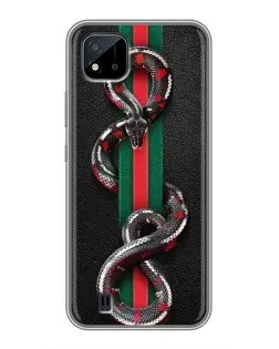 Чохол для Realme C11 (2021) / C20 з картинкою «Gucci — змія на смузі»