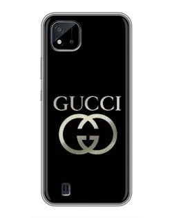 Чохол для Realme C11 (2021) / C20 з картинкою «Gucci — золото на чорному»