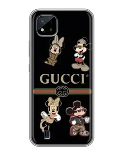 Чохол для Realme C11 (2021) / C20 з картинкою «Gucci — герої Disney та монограма»