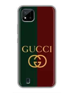 Чохол для Realme C11 (2021) / C20 з картинкою «Gucci — темно-зелений градієнт»