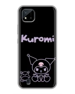 Чохол для Realme C11 (2021) / C20 з картинкою «Kuromi — чорний мінімалізм»
