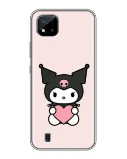 Чохол для Realme C11 (2021) / C20 з картинкою «Kuromi та серце» Чохол для Realme C11 (2021) / C20 з картинкою «Kuromi та серце»