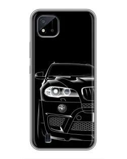 Чохол для Realme C11 (2021) / C20 з картинкою «Темний силует BMW»