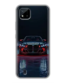 Чохол для Realme C11 (2021) / C20 з картинкою «BMW на мокрій дорозі»