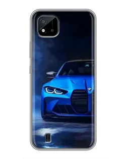 Чохол для Realme C11 (2021) / C20 з картинкою «Блакитна BMW M4»