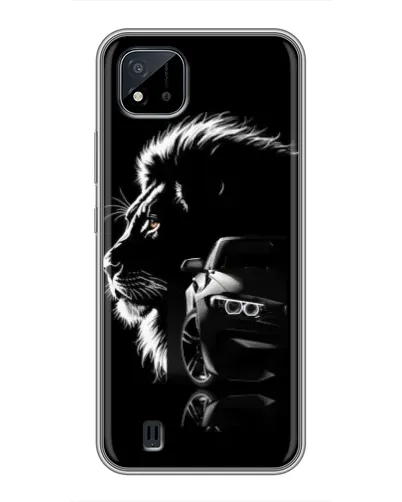 Чохол для Realme C11 (2021) / C20 з картинкою «BMW та лев» Чохол для Realme C11 (2021) / C20 з картинкою «BMW та лев»