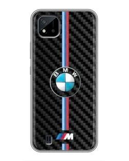 Чохол для Realme C11 (2021) / C20 з картинкою «Емблема BMW та карбон»