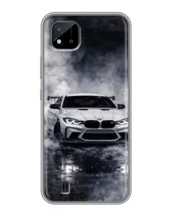 Чохол для Realme C11 (2021) / C20 з картинкою «BMW крізь туман»
