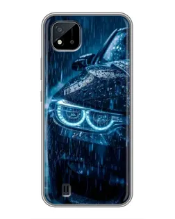 Чохол для Realme C11 (2021) / C20 з картинкою «BMW під дощем»
