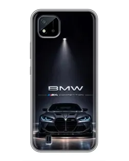 Чохол для Realme C11 (2021) / C20 з картинкою «BMW крізь нічне місто»