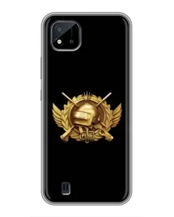 Чехол для Realme C11 (2021) / C20 с картинкой «PUBG — оранжевый градиент» Чехол для Realme C11 (2021) / C20 с картинкой «PUBG — оранжевый градиент»