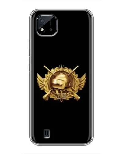 Чехол для Realme C11 (2021) / C20 с картинкой «PUBG — оранжевый градиент»
