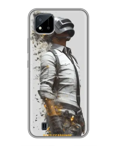 Чехол для Realme C11 (2021) / C20 с картинкой «PUBG — боец в пыли»