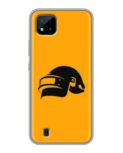 Чехол для Realme C11 (2021) / C20 с картинкой «PUBG — золотой шлем»