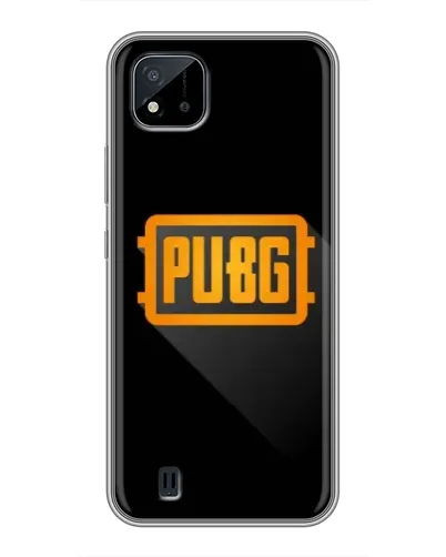 Чехол для Realme C11 (2021) / C20 с картинкой «PUBG — рамка лого»