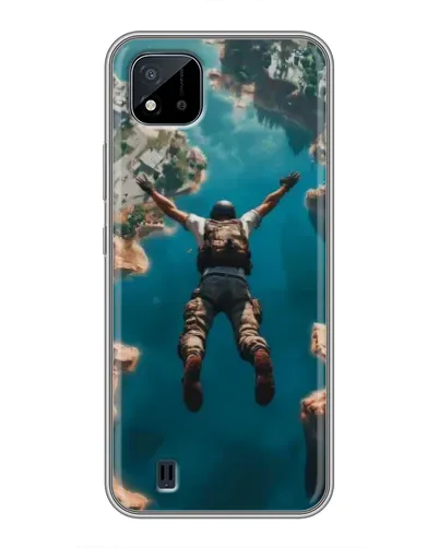 Чехол для Realme C11 (2021) / C20 с картинкой «PUBG — свободное падение»