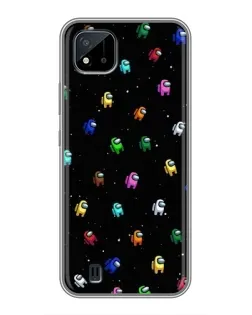 Чехол для Realme C11 (2021) / C20 с картинкой «Экипаж Among Us» Чехол для Realme C11 (2021) / C20 с картинкой «Экипаж Among Us»