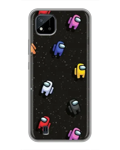Чехол для Realme C11 (2021) / C20 с картинкой «Космический паттерн Among Us»