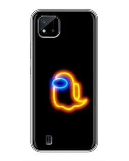 Чехол для Realme C11 (2021) / C20 с картинкой «Among Us неоновое сияние» Чехол для Realme C11 (2021) / C20 с картинкой «Among Us неоновое сияние»