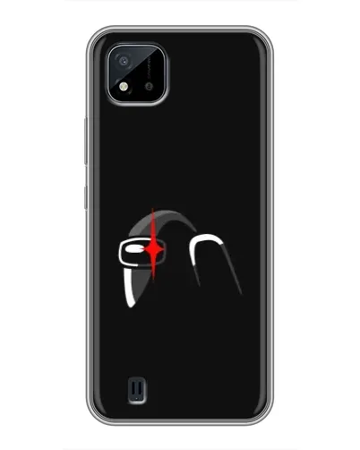 Чехол для Realme C11 (2021) / C20 с картинкой «Among Us шлем»