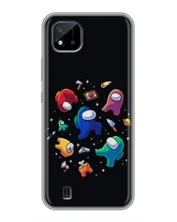 Чехол для Realme C11 (2021) / C20 с картинкой «Among Us космос»