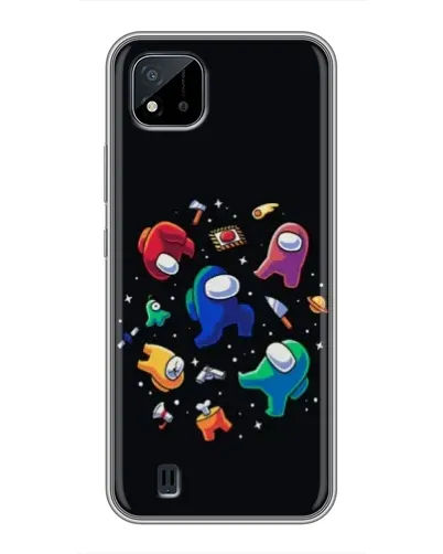 Чехол для Realme C11 (2021) / C20 с картинкой «Among Us космос»