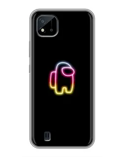Чехол для Realme C11 (2021) / C20 с картинкой «Among Us градиент»