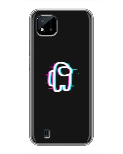 Чехол для Realme C11 (2021) / C20 с картинкой «Among Us неон»