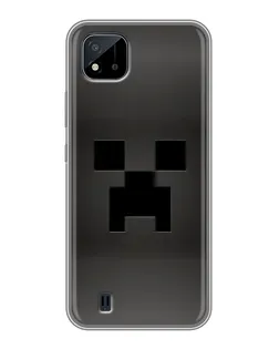 Чехол для Realme C11 (2021) / C20 с картинкой «Черный крипер градиент»
