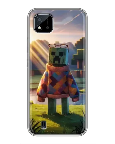 Чехол для Realme C11 (2021) / C20 с картинкой «Крипер в свитере» Чехол для Realme C11 (2021) / C20 с картинкой «Крипер в свитере»