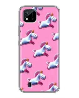 Чохол для Realme C11 (2021) / C20 з картинкою «Єдинороги на рожевому» Чохол для Realme C11 (2021) / C20 з картинкою «Єдинороги на рожевому»