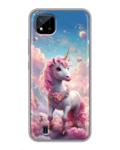 Чохол для Realme C11 (2021) / C20 з картинкою «Єдиноріг серед хмар»