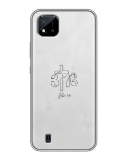 Чохол для Realme C11 (2021) / C20 з картинкою «Івана 3:16 Хрест»