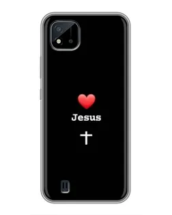 Чохол для Realme C11 (2021) / C20 з картинкою «Серце - Jesus»