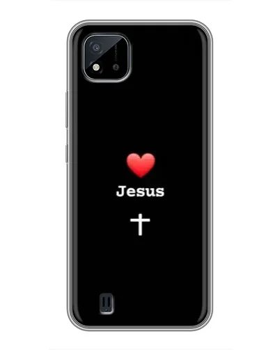 Чехол для Realme C11 (2021) / C20 с картинкой «Сердце - Jesus» Чехол для Realme C11 (2021) / C20 с картинкой «Сердце - Jesus»