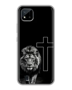 Чохол для Realme C11 (2021) / C20 з картинкою «Лев та Хрест»