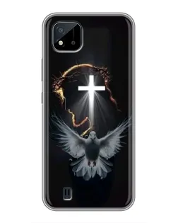 Чехол для Realme C11 (2021) / C20 с картинкой «Голубь и Свет»