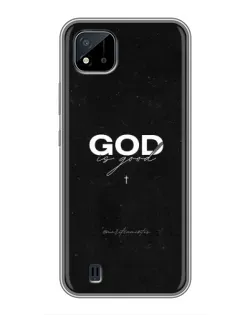 Чехол для Realme C11 (2021) / C20 с картинкой «GOD — Бог над всем»