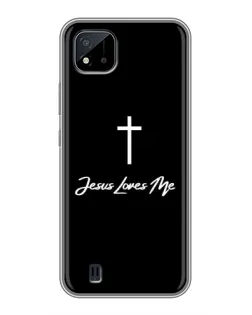 Чехол для Realme C11 (2021) / C20 с картинкой «Иисус любит тебя»