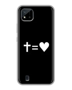 Чехол для Realme C11 (2021) / C20 с картинкой «Крест и Сердце»