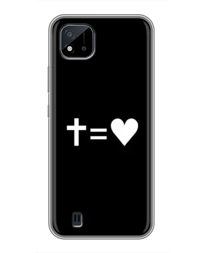 Чехол для Realme C11 (2021) / C20 с картинкой «Крест и Сердце» Чехол для Realme C11 (2021) / C20 с картинкой «Крест и Сердце»